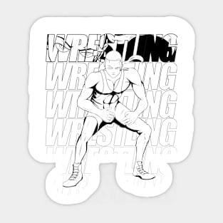 SSv1 Wrestling Male Graphic Sticker